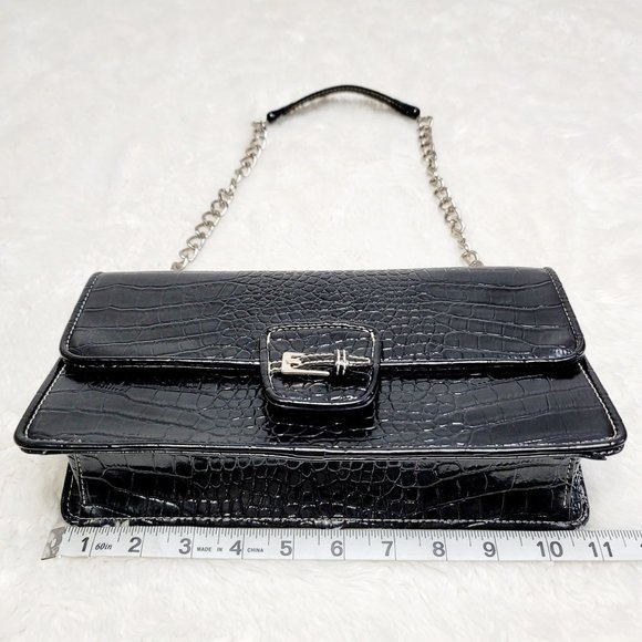 LIZ CLAIBORNE Faux Crocodile Shoulder/Handbag - Picture 6 of 15
